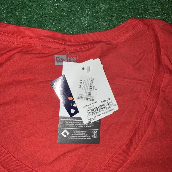 New Era Shoei Ohtani Los Angeles Angels MVP Women's‎ V-neck XL Red T-shirt NWT - Picture 4 of 9